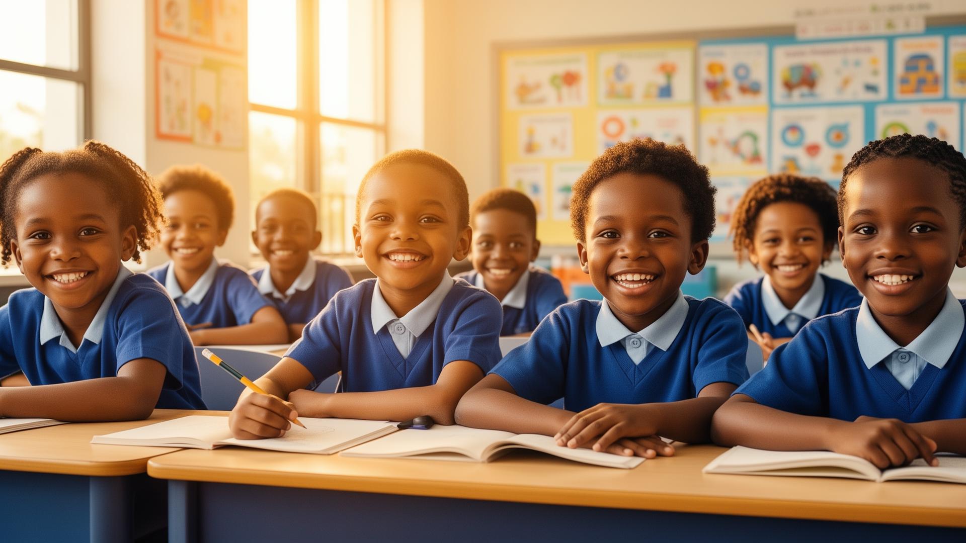 Happy students at Binta International Schools